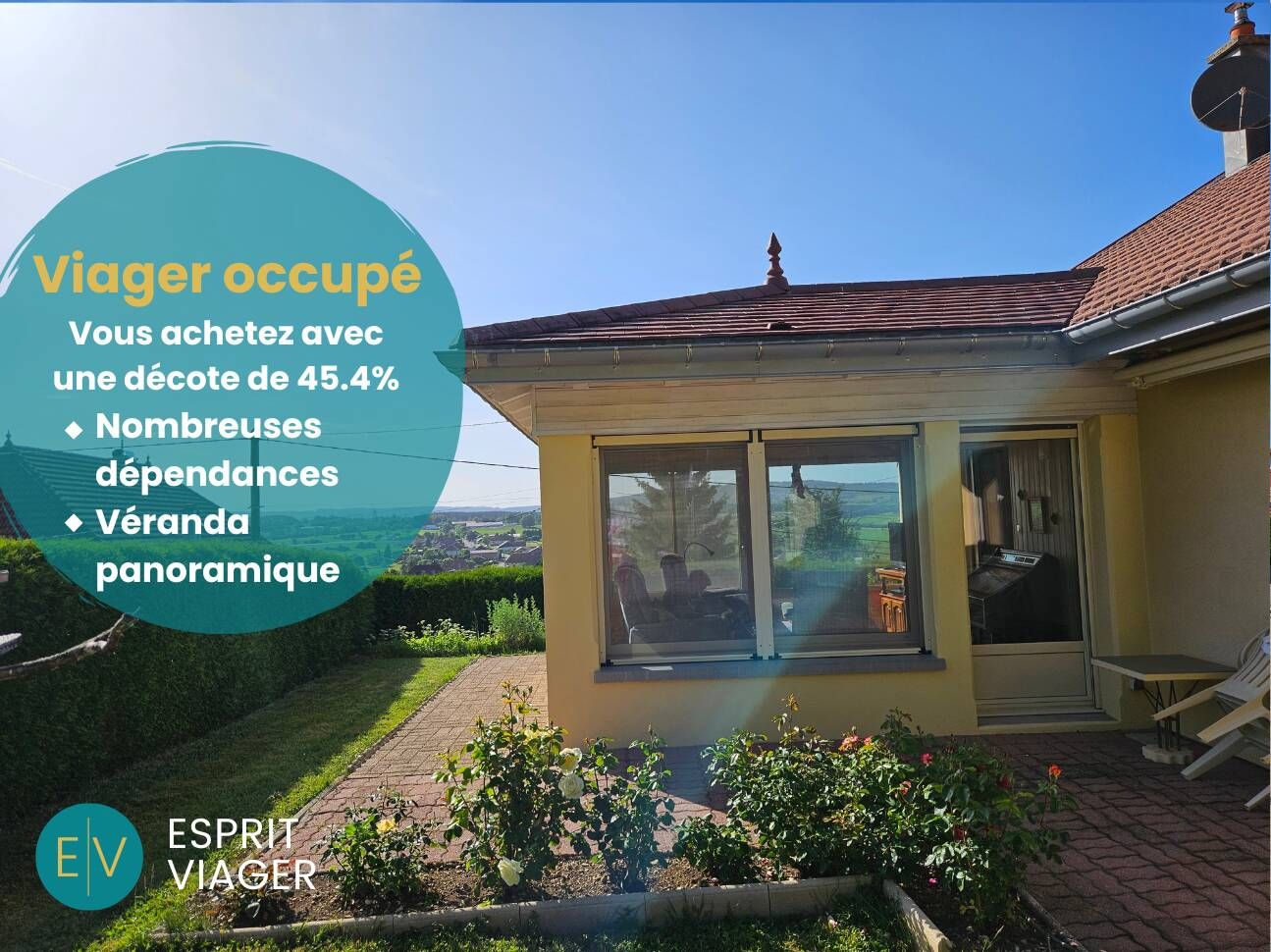 EXCLUSIVITE - Viager occupé – Maison individuelle 5 pièces – Val d'Usiers (25)