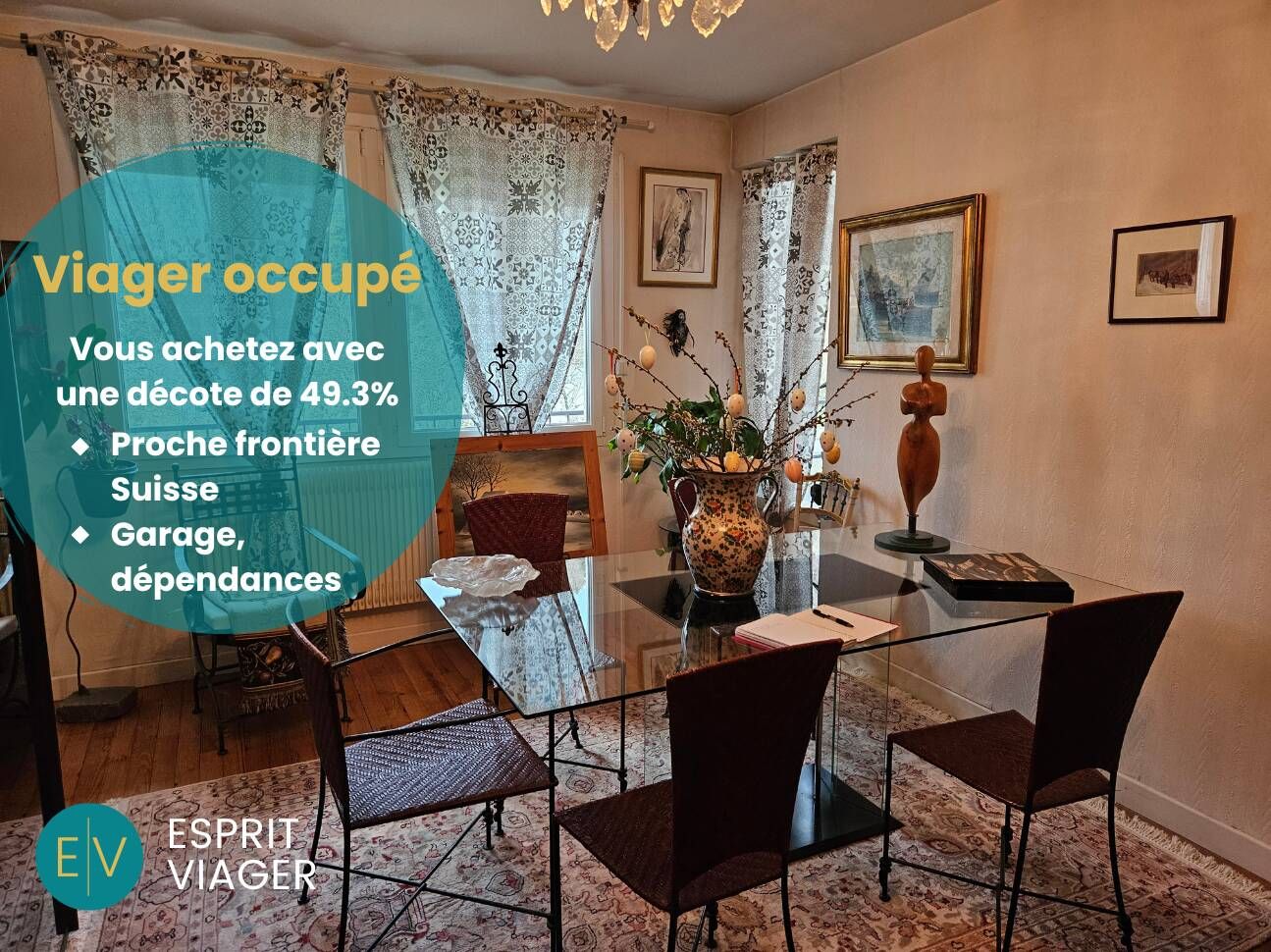 Viager occupé - Appartement 4 pièces - MAICHE (25)